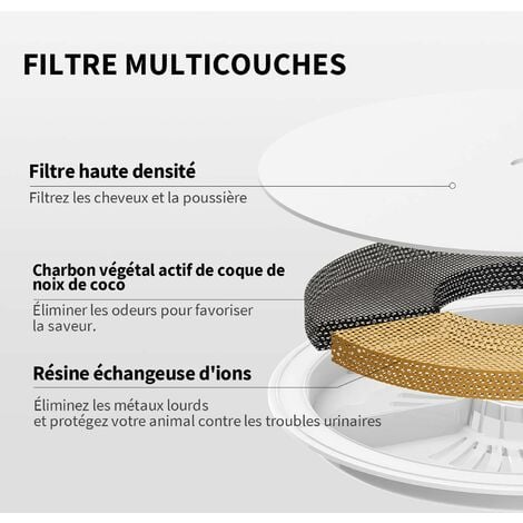 PETKIT EVERSWEET Solo 2 Pompe sans Fil，Fontaine d'eau pour Animaux, Contrôlé par l'APP, Ultra Silencieux , Mode Smart/Normal/DND, fenêtre de Niveau d'eau, Distributeur d'eau pour Chats et Chiens - 2L