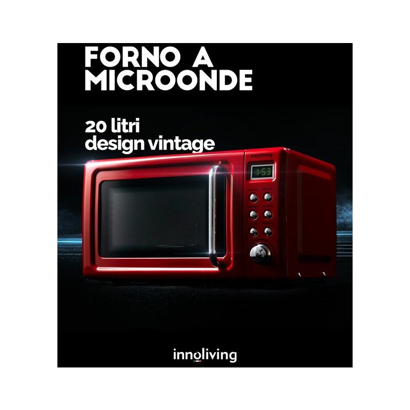 INNOLIVING FORNO MICROONDE VINTAGE GRILL
