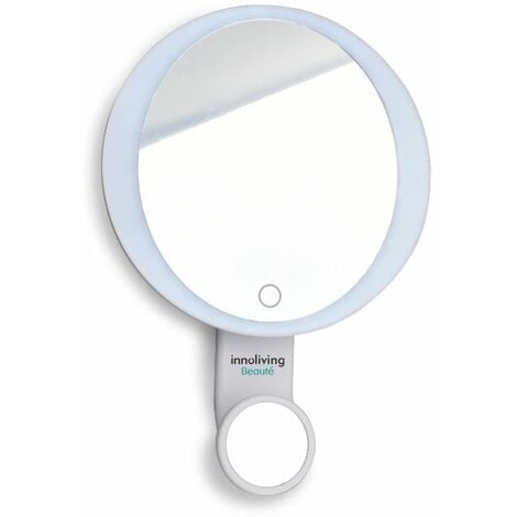 Specchio Luminoso 1X-10X con Ventose Ricaricabile Innoliving INN-806