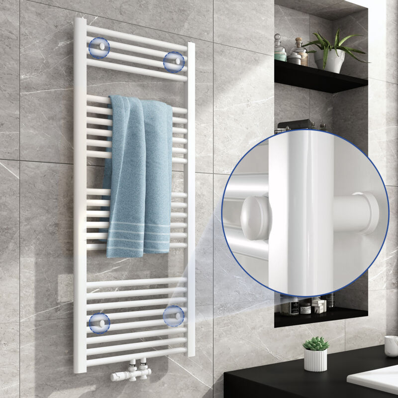 6 Supporti Per Scaldasalviette Termoarredo - Regolabili, Bianchi, Per Bagno - Foto 11