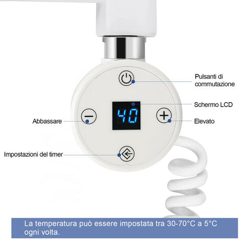 Resistenza elettrica LED a immersione asta di riscaldamento per radiatore  1200W