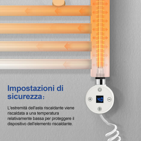 Resistenza elettrica LED a immersione asta di riscaldamento per radiatore  1200W