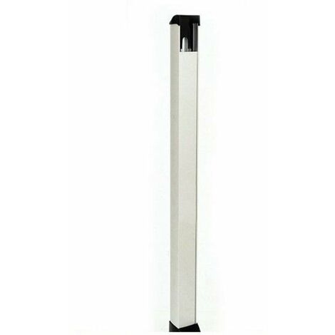Colonnetta In Alluminio Anodizzato FADINI Modello 564L, Con Supporto E Piastra Di Fissaggio, Altezza 50 Cm