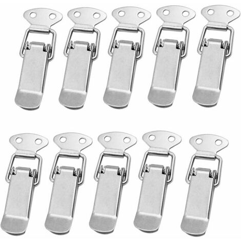 10 Pack Duckbill Buckles, Spring Clips, Stainless Steel Toggle Latch ...