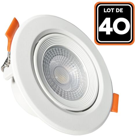 40er von Runder 5W LED-Einbauleuchte - Warmweiß 3000K