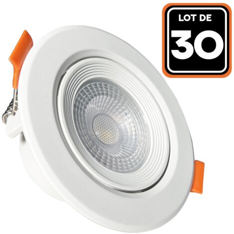 30 5W Runde LED-Einbauleuchte - Warmweiß 3000K