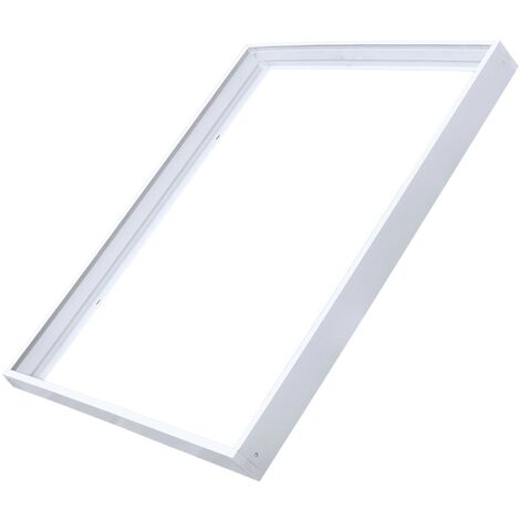Automatisches Aufputz- für 600600 ALU Led-Fliesen weiß lackiert.