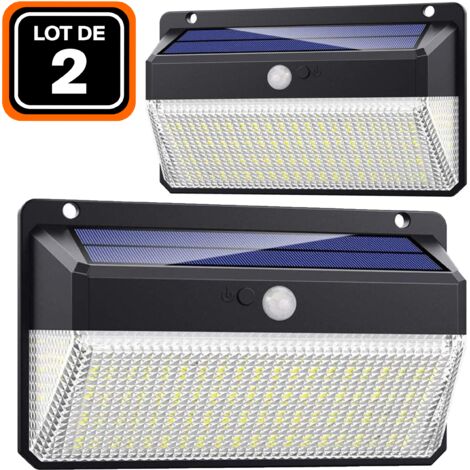 2ER- SOLARSCHEINWERFER BEWEGUNGSMELDER 228 STK. LED 2000 LUMEN