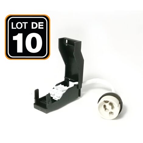 10 Lampenfassungen GU10 Keramik Automatisch 230V Klasse 2