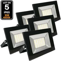 5 Projecteurs Led 10W Ipad 4000k Haute Luminosité