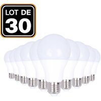 30 LED-Glühbirnen E27 15W 6000K Hohe Helligkeit