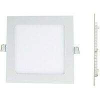 LED-Einbauleuchte Quadrat Etra-Platte 6W - Kaltes Weiß 6000K