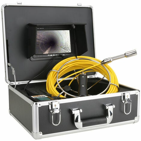 F9723-30M 30m camera de tuyau HD 7 pouces Endoscope industriel HD 1000  ligne 4500mAh Batterie