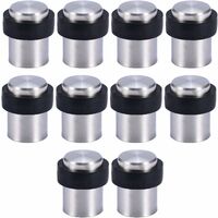 10 X Butoir de Porte de Sol 4.5 cm en Acier Inox Arrêt de Porte Butoir Bloque Porte-READCLY
