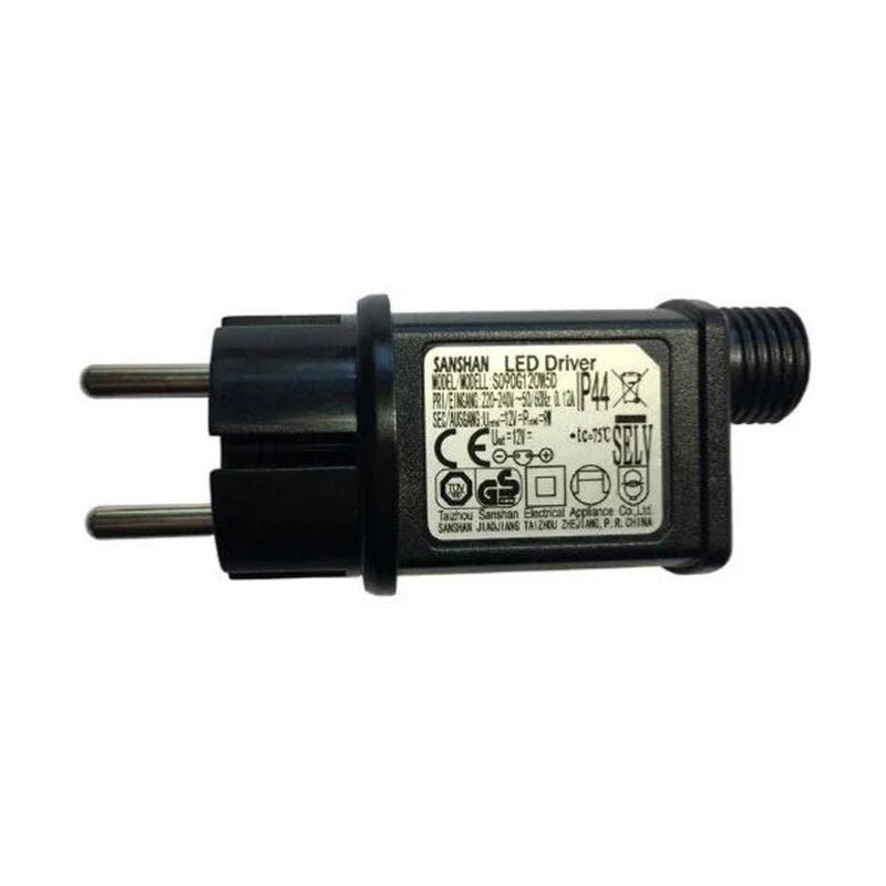 Transformateur Guirlande LED 12V 9W IP44 - SILAMP