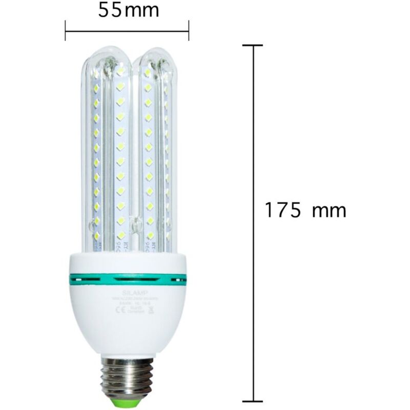 Ampoule E27 LED 18W 220V A80 - Unité / Blanc Neutre 4000K - 5500K - SILUMEN