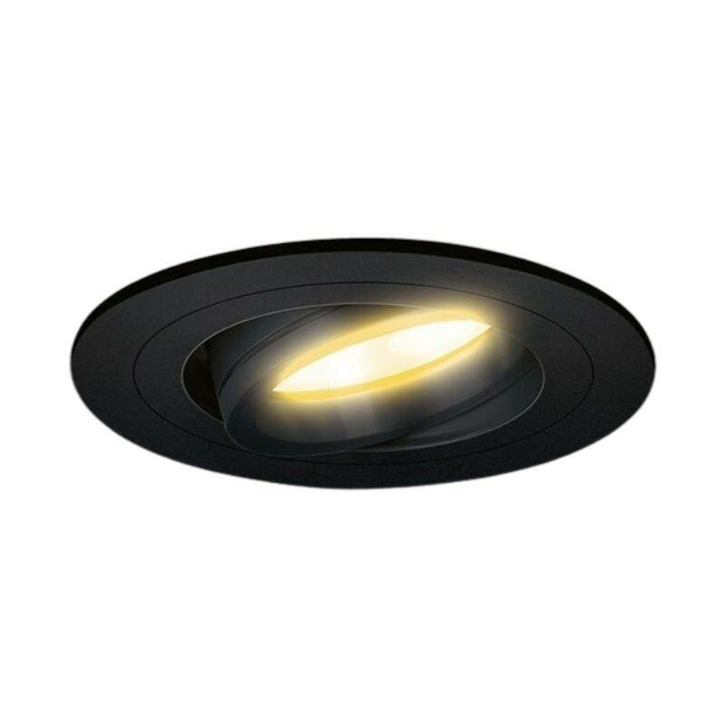Spot LED Encastrable Orientable 5W Rond Noir SMD - Blanc Chaud 2300k -  3500k - SILUMEN - Cdiscount Maison