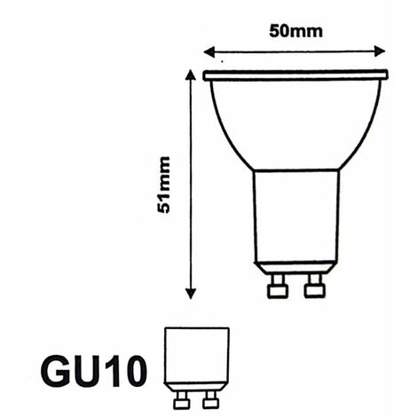 Ampoule LED GU10 Dimmable 8W 220V SMD2835 PAR16 60° (Pack de 10) - Blanc  Froid 6000K - 8000K - SILAMP