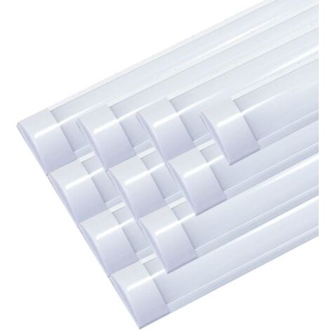 Réglette LED 90cm 36W (Pack de 10) - Blanc Froid 6000K - 8000K - SILAMP