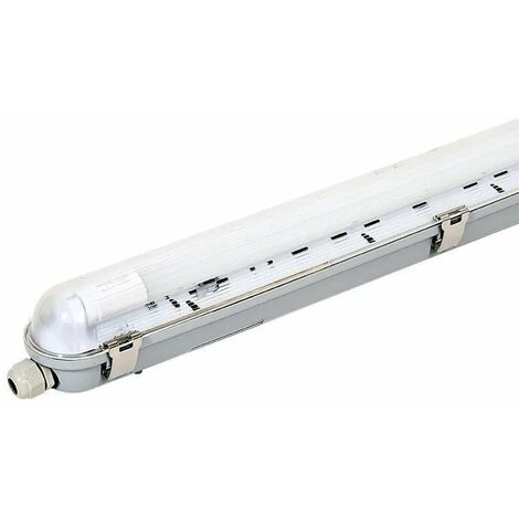 Kit de Réglette LED IP65 + Tube Néon LED 120cm T8 18W - Blanc