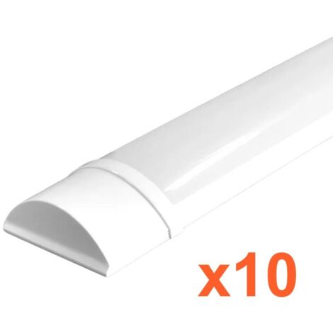 Réglette LED 120cm 30W IP40 (Pack de 10) - Blanc Froid 6000K - 8000K - SILAMP