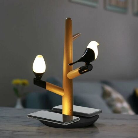 Lampe de Chevet Design avec Chargeur Sans Fil