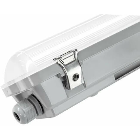 Kit de Réglette LED IP65 + Tube Néon LED 120cm T8 18W (Pack de 6) - Blanc Froid 6000K - 8000K - SILAMP