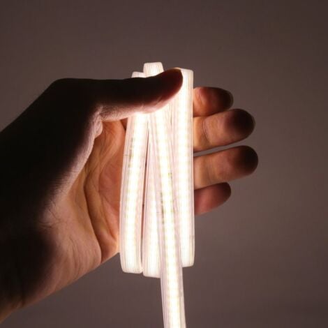 Ruban LED COB 220V IP65 432LED/m (vendu sur mesure au mètre) - Blanc Neutre 4000K - 5500K - SILAMP
