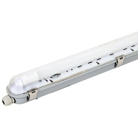 Kit de Réglette LED IP65 + Tube Néon LED 120cm T8 18W - Blanc Chaud 2300K - 3500K - SILAMP