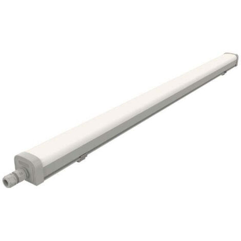 Réglette LED étanche 60cm 15W IP66 120lm/w - Unité / Blanc Chaud - SILUMEN (1/5)