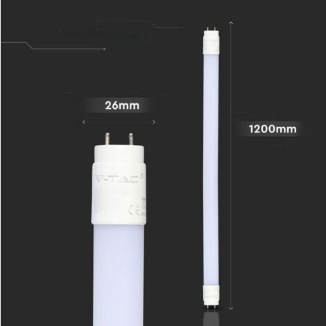 Tube LED T8 G13 120cm 18W pour Boulangerie - Alimenté 1 Côté - S