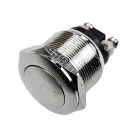 Bouton Poussoir Métallique 2A 250V Chrome - SILAMP (1/2)