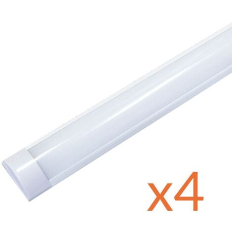 Réglette LED 90cm 36W (Pack de 4) - Blanc Chaud 2300K - 3500K - SILAMP