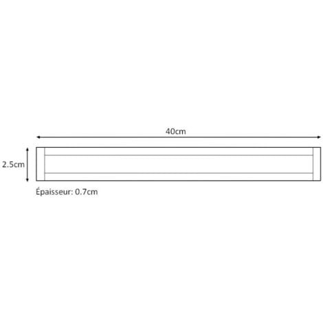 Profilé LED intégré Encastrable 40cm 5W 12V avec capteur infraro