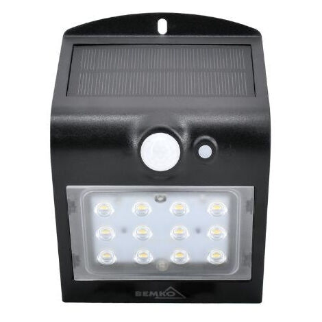 Applique Murale Solaire LED 1.5W IP65 220lm avec Détecteur de Mouvement - Blanc Neutre 4000K - 5500K - SILAMP (1/5)