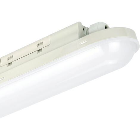 Réglette LED Plate 120 Cm 36W - 3200 Lumens - IP65 Étanche - Blanc Neutre 4000K - Pour Garage, Atelier, Local Technique