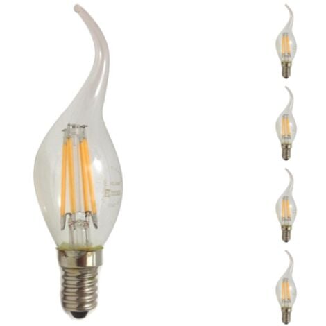Ampoule LED Dimmable Osram, édition vintage, remplacement de 25 watts, E14,  B-Shape, 2200 Kelvin, Filh Confort Light, Verre transparent, pack unique