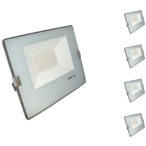 Projecteur LED Extérieur 50W IP65 No Flicker - BLEU GRIS (Pack d (1/5)
