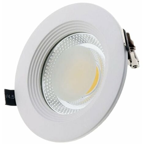 Spot LED Encastrable Rond BLANC 18W - Blanc Froid 6000K - 8000K - SILAMP :  : Luminaires et Éclairage