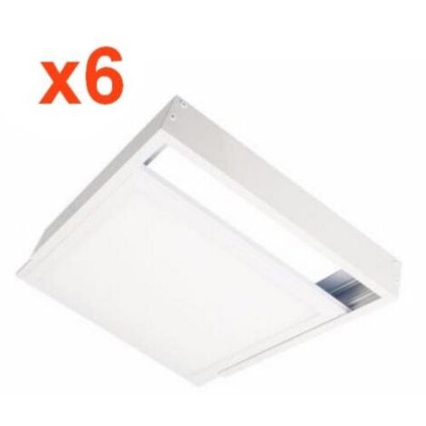 Kit Saillie BLANC pour Panneau LED 60x60 Slim (Pack de 6) - SILA