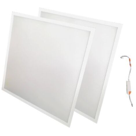 Panneaux LED 60x60 Cm 42W – Pack De 2 – Blanc Froid 6000K, 4200 Lumens – Idéal Bureau, Encastrable