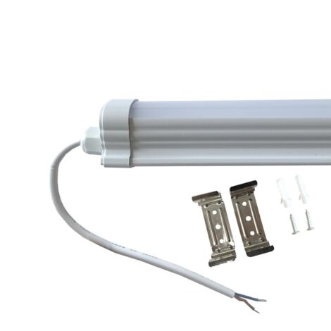 Réglette LED 90cm 24W - Blanc Neutre 4000K - 5500K - SILAMP : :  Luminaires et Éclairage