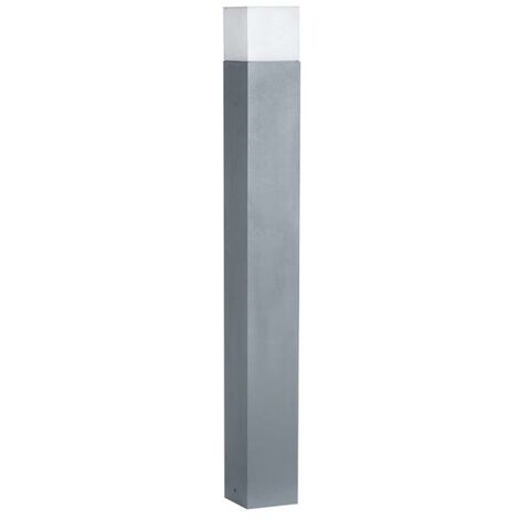 Silamp – Borne extérieure 80 cm pour ampoule E27 – Alimentation 220V – Puissance 16W – Indice de protection IP54 – Finition grise (1/2)