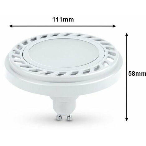 Ampoule LED GU10 AR111 9W - Blanc Neutre 4000K - 5500K - SILAMP