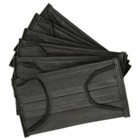 Masques chirurgicaux Noirs Jetables Type II R BFE  98% - Boîte