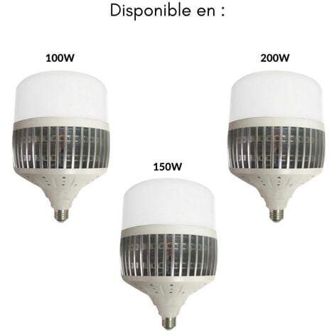 Ampoule E27 LED 100W 220V 270° - Unité / Blanc Froid 6000k - 8000k -  SILUMEN
