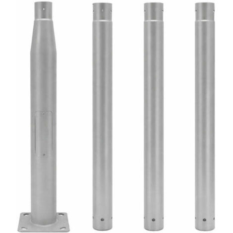 Mât d'Éclairage Public Droit 4m Ø60mm Gris - SILAMP (1/2)