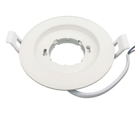 Support de spot fixe rond blanc trou encastré 6cm Support de lampe