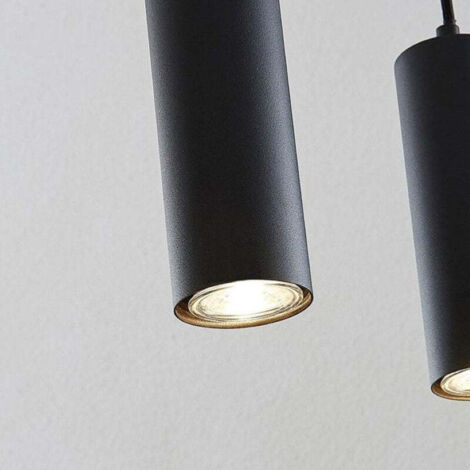 Pack De 3 Suspensions GU10 Bronze - Luminaire Ajustable 30 Cm - IP20 - Pour Intérieur Cuisine, Salon, Chambre - 6