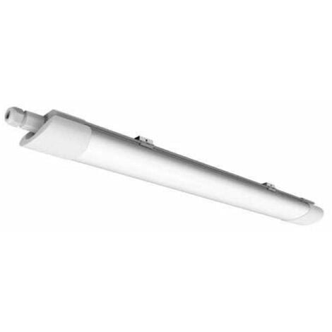 Plafonnier LED étanche chambre étanche bain lumière LED garage lampe LED  tube, protégé contre les jets d'eau, blanc, 1x LED 32W 5120Lm blanc neutre, L  150 cm